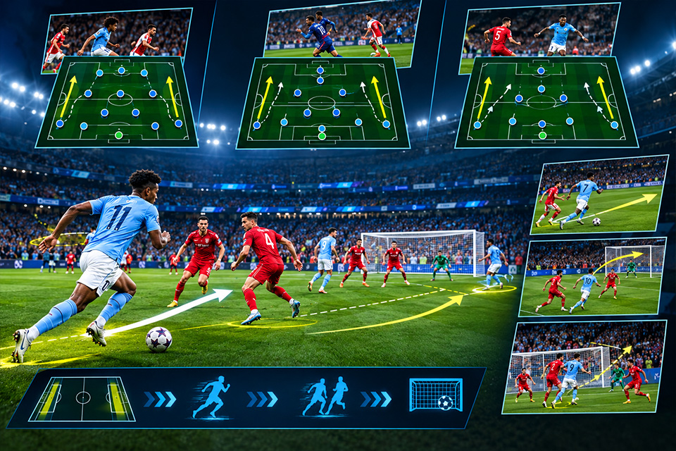 Best tactical formations for wing based counter attacking strategies on the pitch