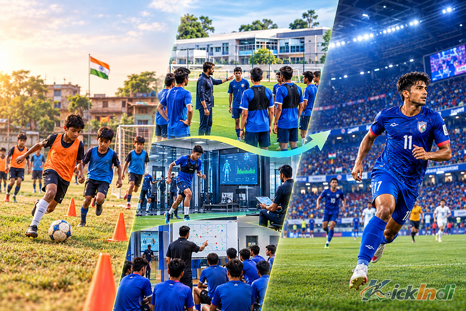 Successful grassroots football training programs to ISL transition showing young athletes entering professional leagues