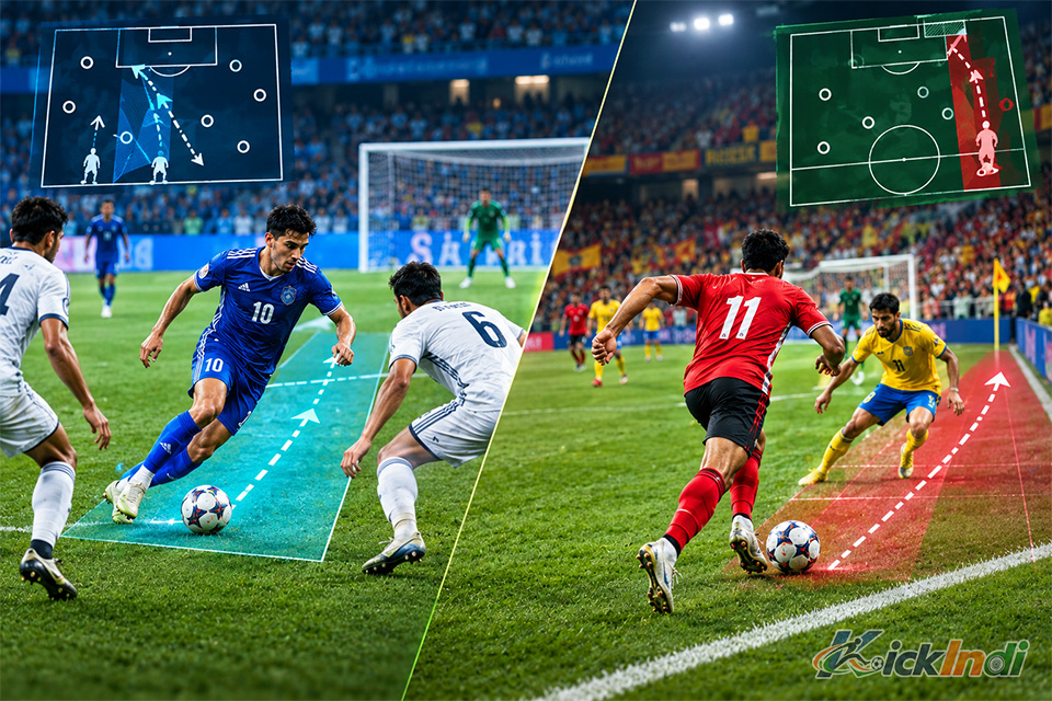 Modern winger tactics inside cutters vs traditional touchline dribblers tactical breakdown