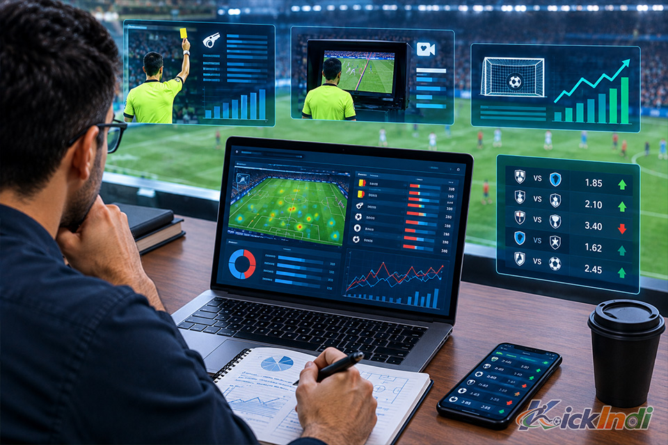 Football analyst using referee stats and VAR trends for expert match predictions